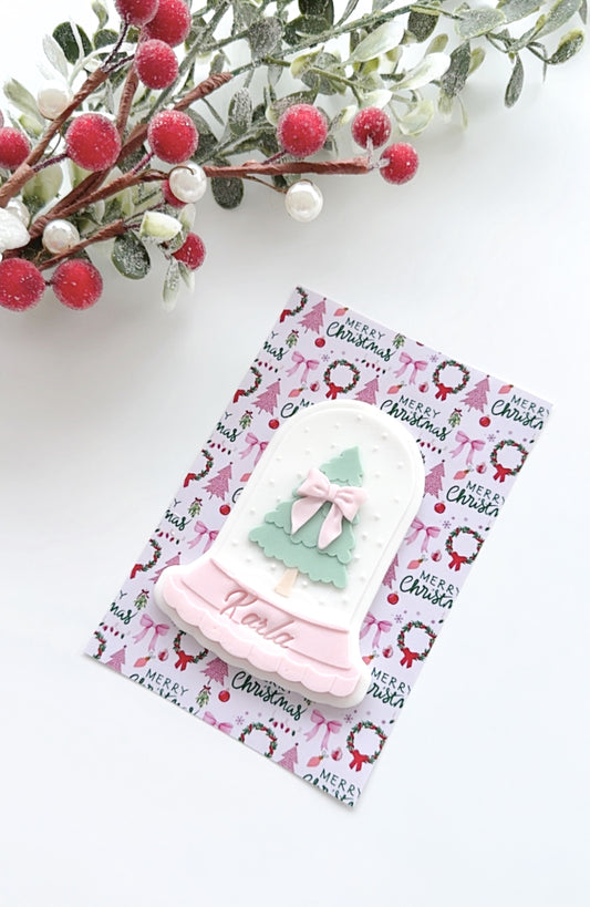 Single personalised snow globe